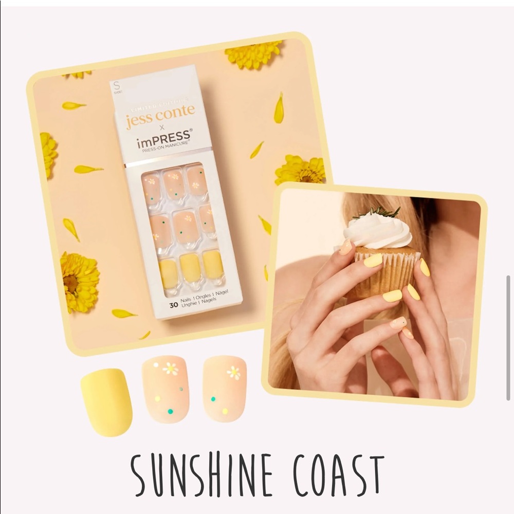 ImPRESS jess conte Limited Edition Press On Manicure Sunshine Coast Short